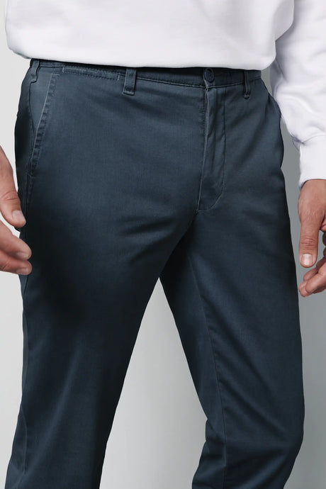 MEYER M5 Jeans - 6001 Soft Stretch Cotton Chinos - Blue Meyer