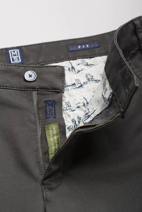MEYER M5 Jeans - 6001 Soft Stretch Cotton Chinos - Charcoal Meyer