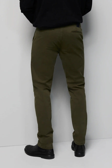 50% OFF - MEYER M5 Trousers - 6001 Soft Stretch Cotton Chinos - Green - Size: 36 LONG Meyer