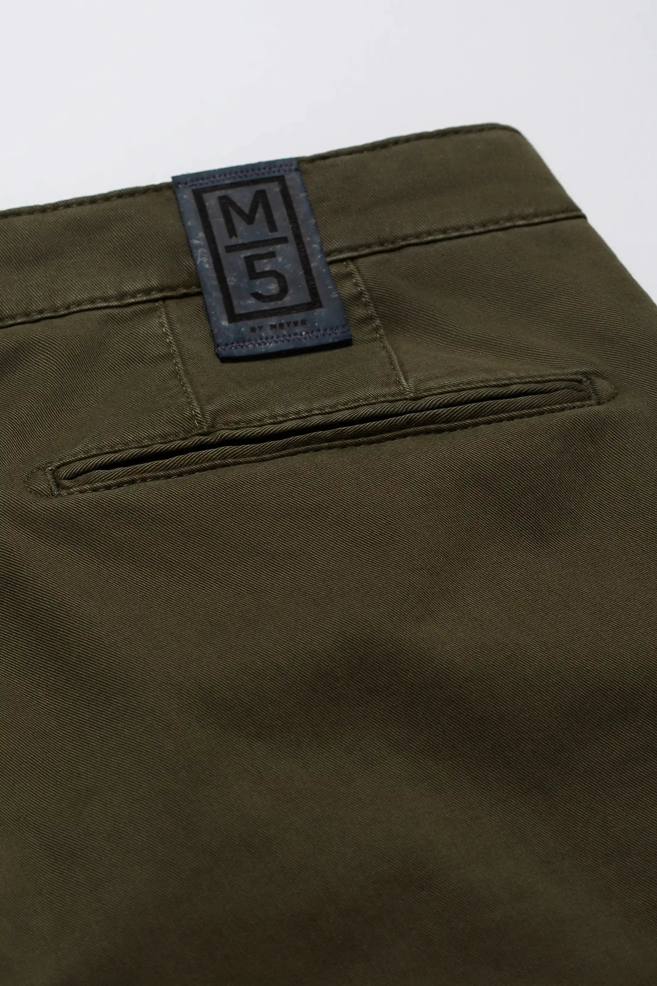 MEYER M5 Trousers - 6001 Soft Stretch Cotton Chinos - Green
