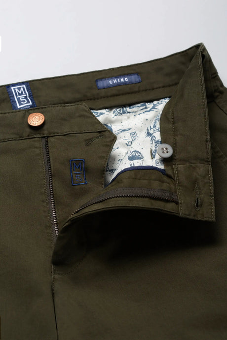 50% OFF - MEYER M5 Trousers - 6001 Soft Stretch Cotton Chinos - Green - Size: 36 LONG Meyer