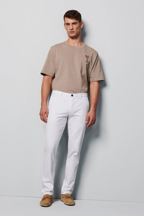 MEYER M5 6001 Organic Cotton Comfort Stretch Chinos - White
