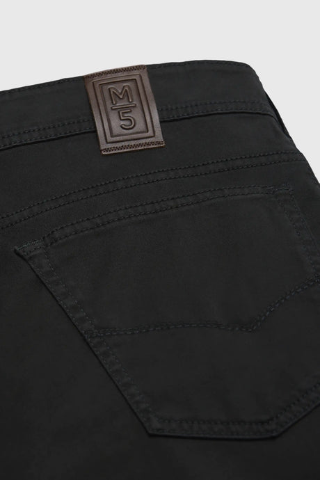 MEYER M5 6106 High Performance Satin Cotton Chinos – Black