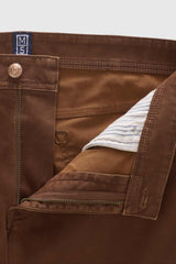 MEYER M5 Jeans – 6106 High Performance Satin Cotton Chinos – Rust