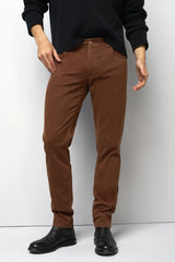 MEYER M5 Jeans – 6106 High Performance Satin Cotton Chinos – Rust