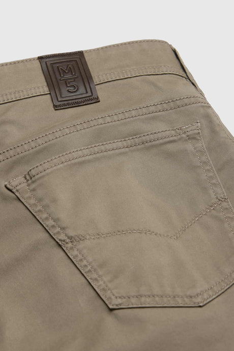 MEYER M5 6106 High Performance Satin Cotton Chinos – Stone