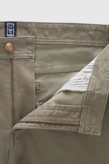 MEYER M5 6106 High Performance Satin Cotton Chinos – Stone