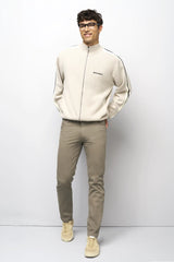 MEYER M5 Jeans – 6106 High Performance Satin Cotton Chinos – Stone