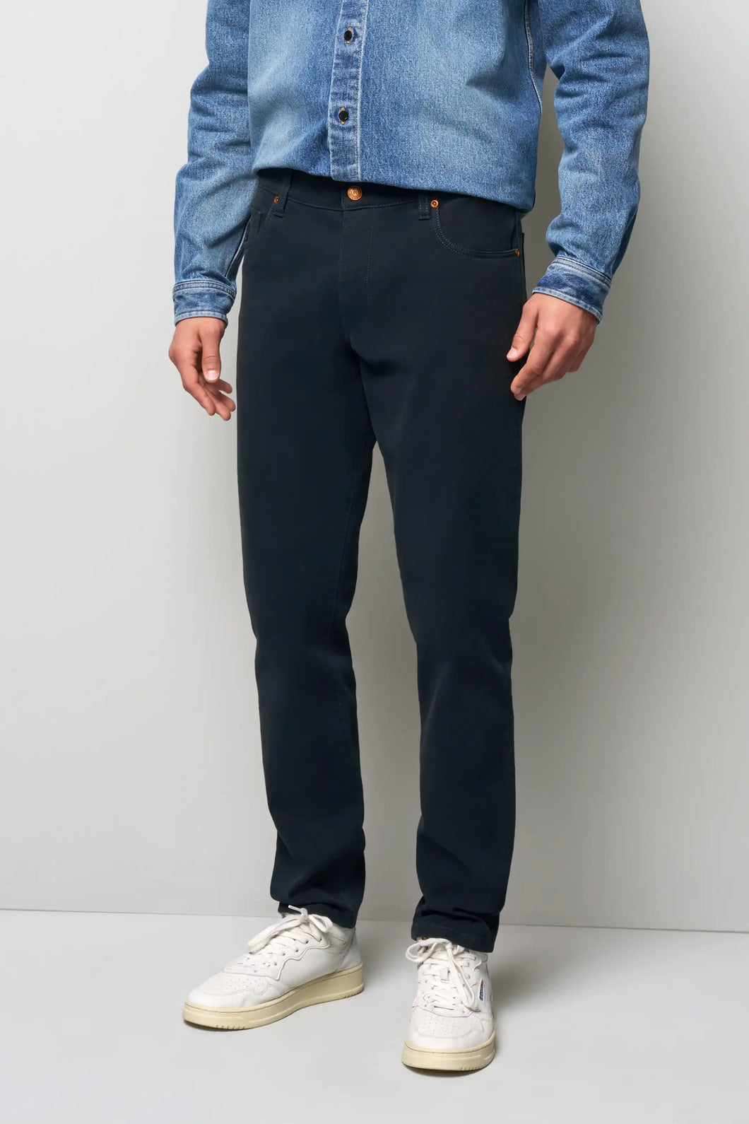 MEYER M5 Jeans - 6188 Cotton Twill Chinos - Blue Meyer