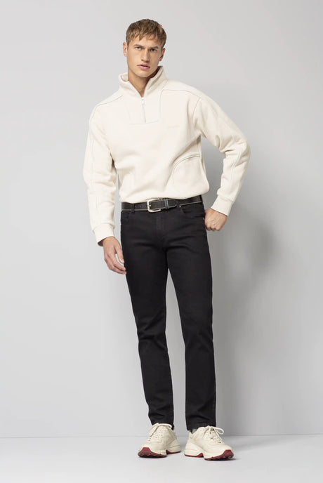 MEYER M5 Jeans - 6209 Regular Fit - Fairtrade Stretch Denim - Black Meyer
