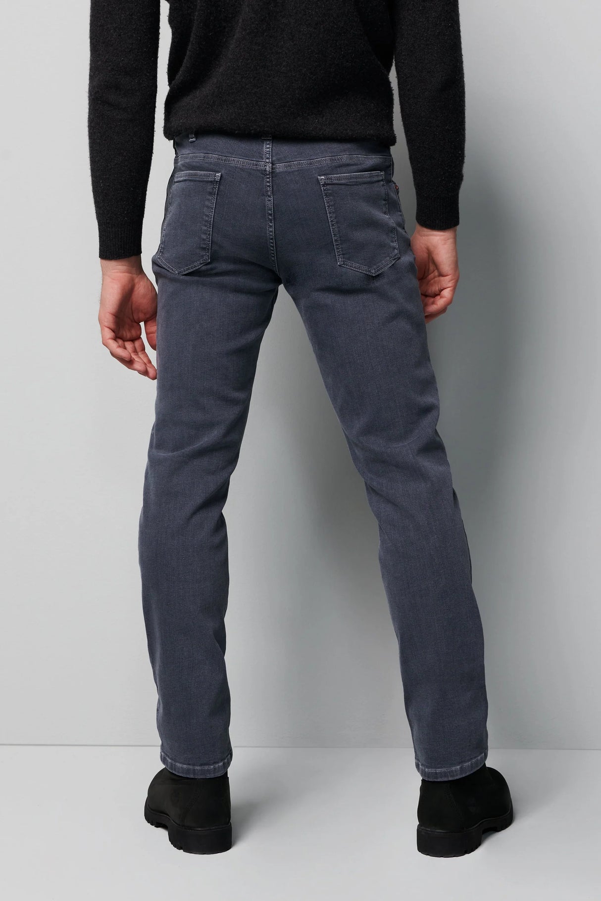 MEYER M5 Jeans – 6256 Regular Fit – Super Stretch Organic Denim – Mid Grey