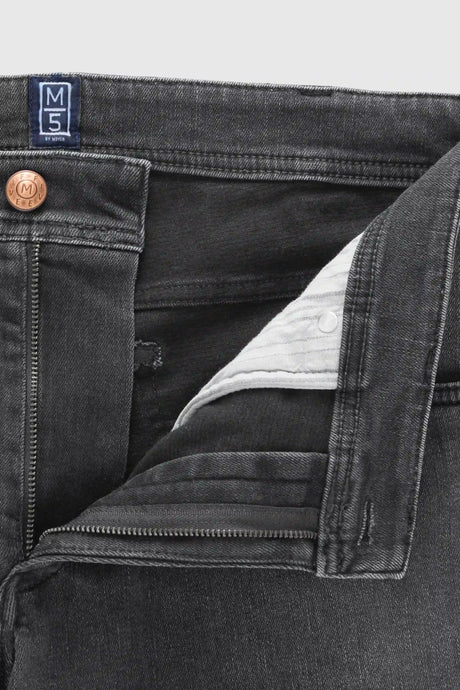 MEYER M5 Jeans – 6294 Modern Fit – Thermolite Organic Stretch Denim – Charcoal