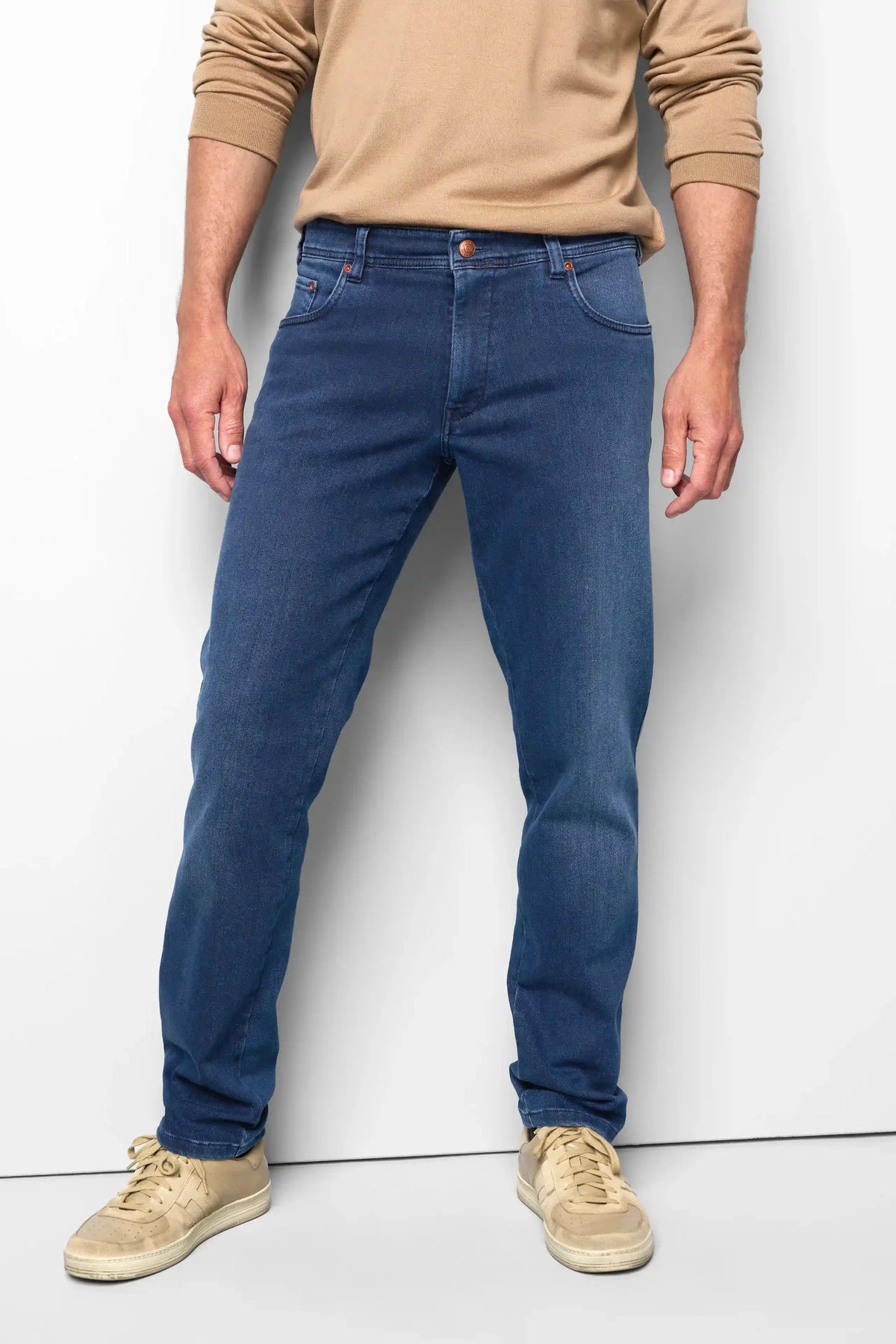 MEYER M5 Jeans – 6294 Modern Fit – Thermolite Organic Stretch Denim – Dark Blue Stone