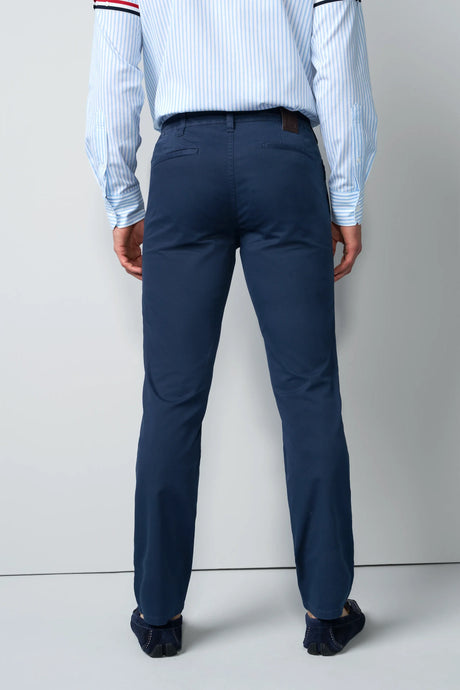 MEYER M5 Move 6024 Flex Organic Cotton Chinos – Navy