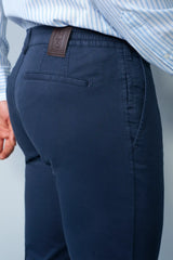 MEYER M5 Move 6024 Flex Organic Cotton Chinos – Navy