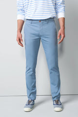 MEYER M5 Move 6025 Micro-Structure Super Stretch Chinos – Blue