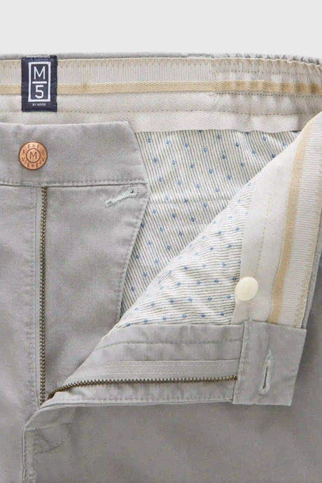 MEYER M5 Move 6025 Micro-Structure Super Stretch Chinos – Grey