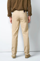 MEYER M5 Move 6025 Micro-Structure Super Stretch Chinos – Sand