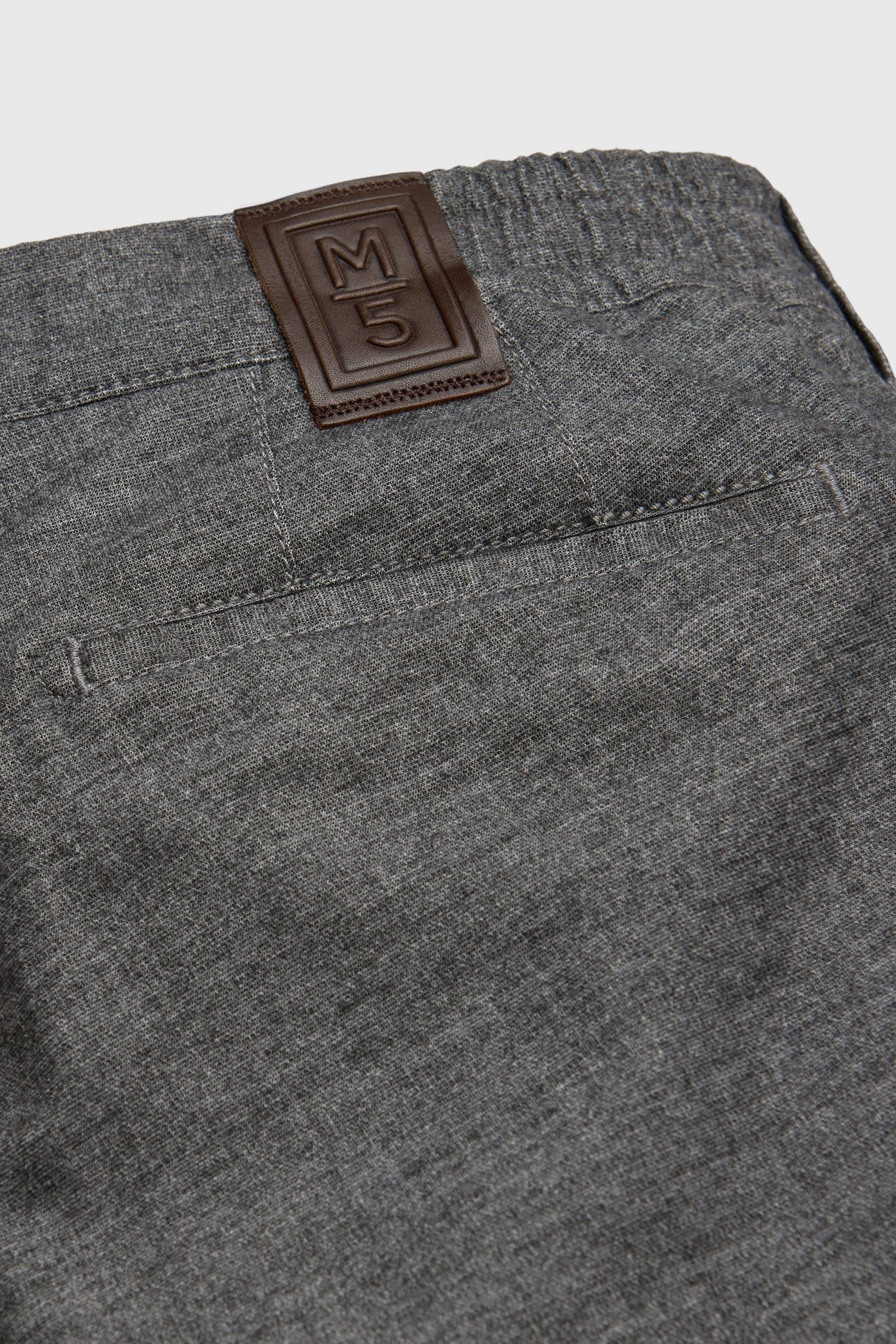 MEYER M5 Move 6194 Woolen Look Chinos - Super Stretch Organic Cotton - Mid Grey