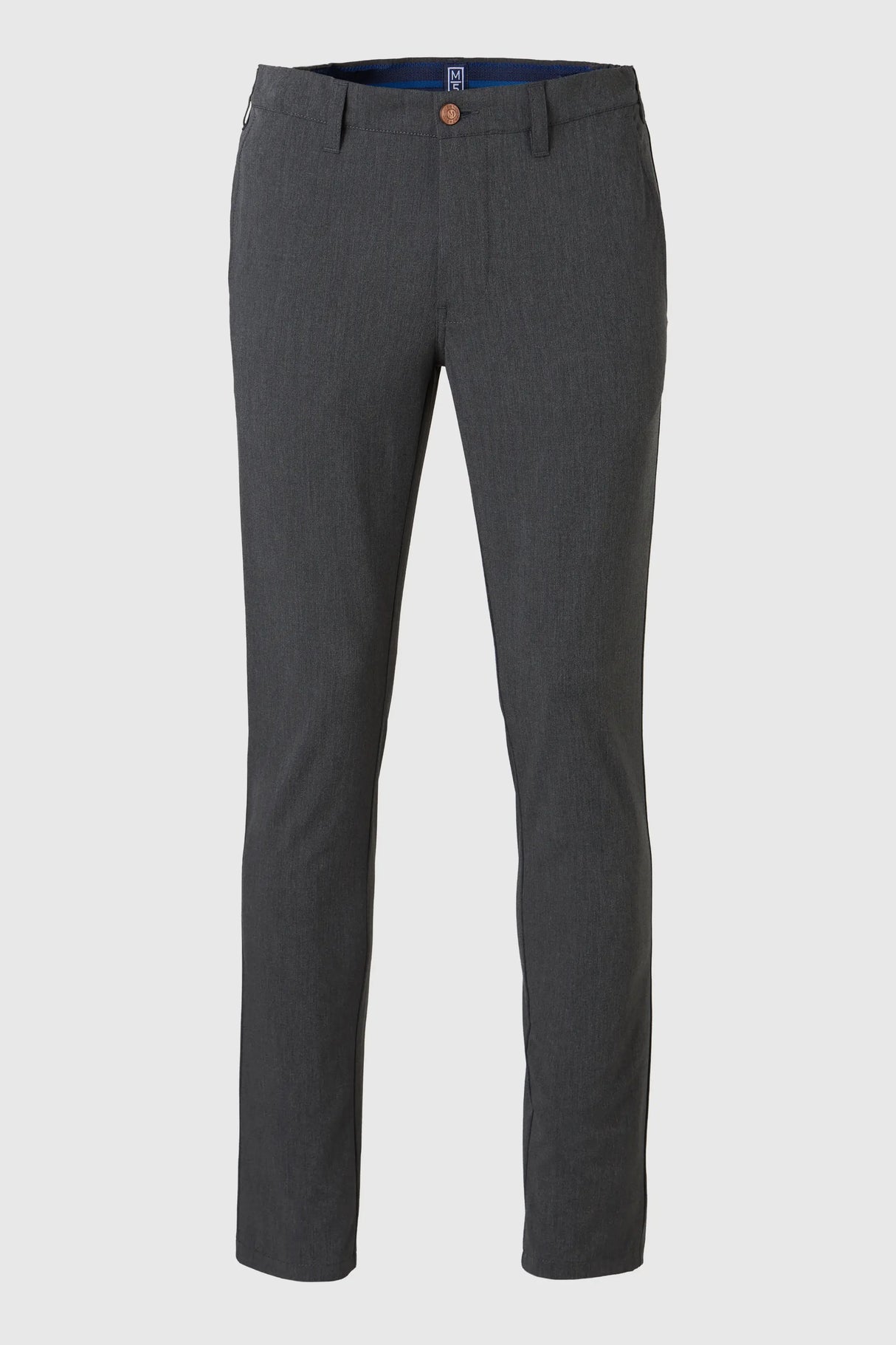 MEYER M5 Move 6196 Easy Care Chinos - Super Strech Recycled Fibre - Mid Grey
