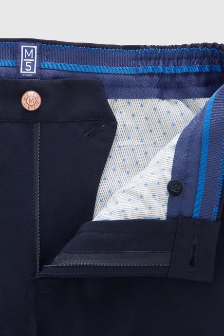 MEYER M5 Move 6196 Easy Care Chinos - Super Strech Recycled Fibre - Navy