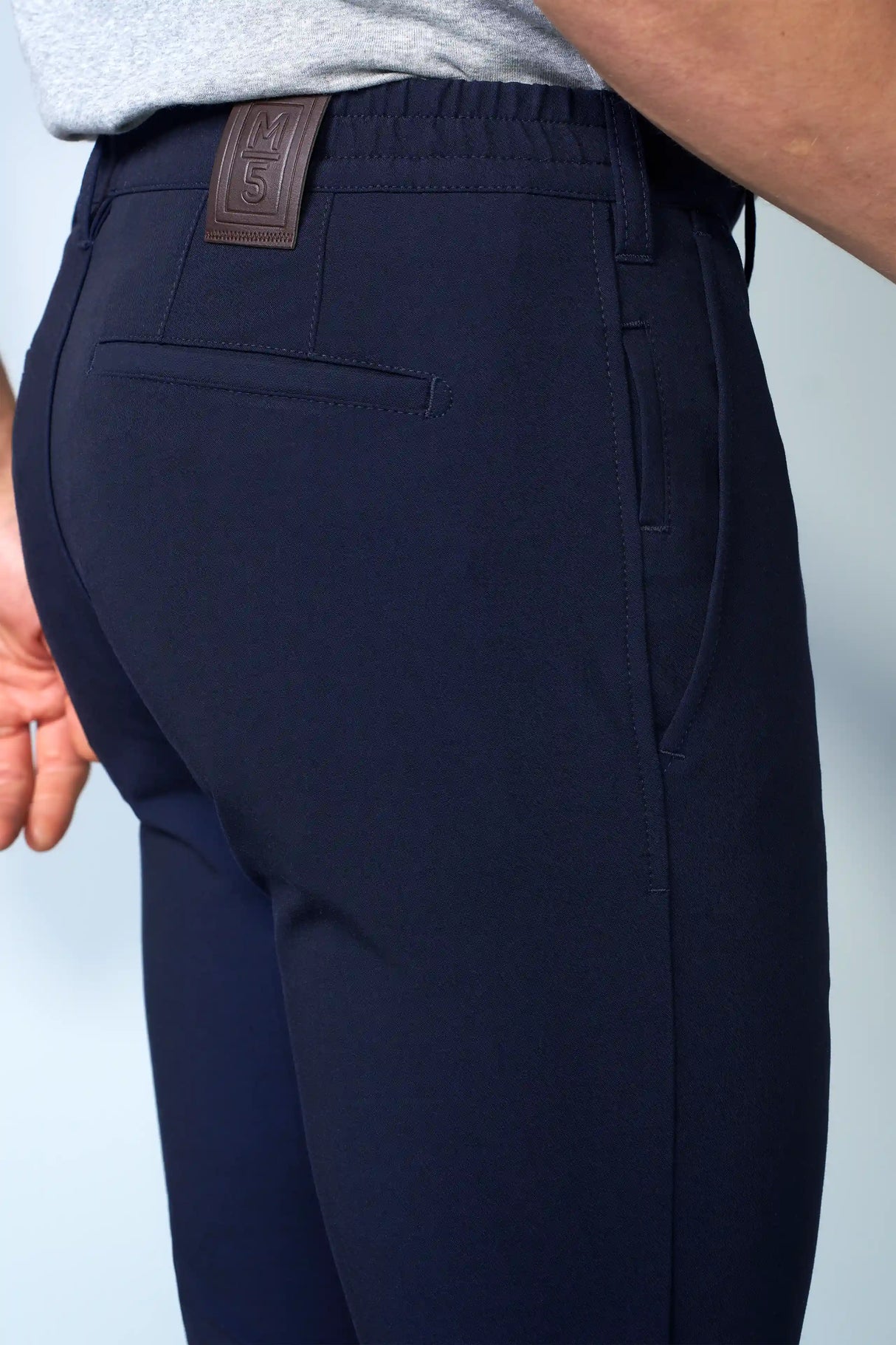 MEYER M5 Move 6196 Easy Care Chinos - Super Strech Recycled Fibre - Navy