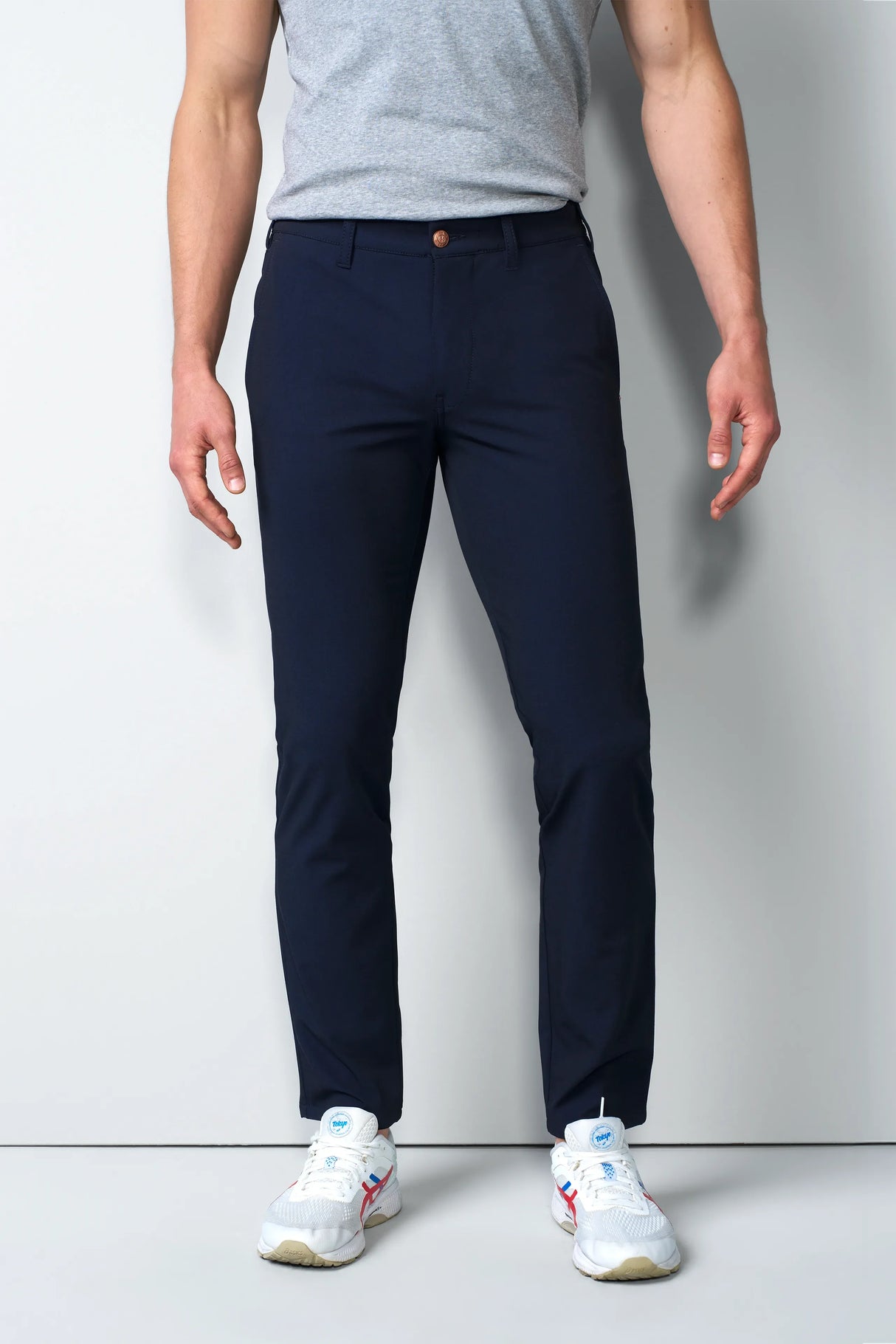 MEYER M5 Move 6196 Easy Care Chinos - Super Strech Recycled Fibre - Navy