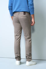MEYER M5 Move 6196 Easy Care Chinos - Super Strech Recycled Fibre - Stone