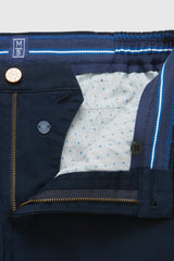 MEYER M5 Move 6502 Jersey Look Chinos - Super Stretch Organic Cotton - Blue