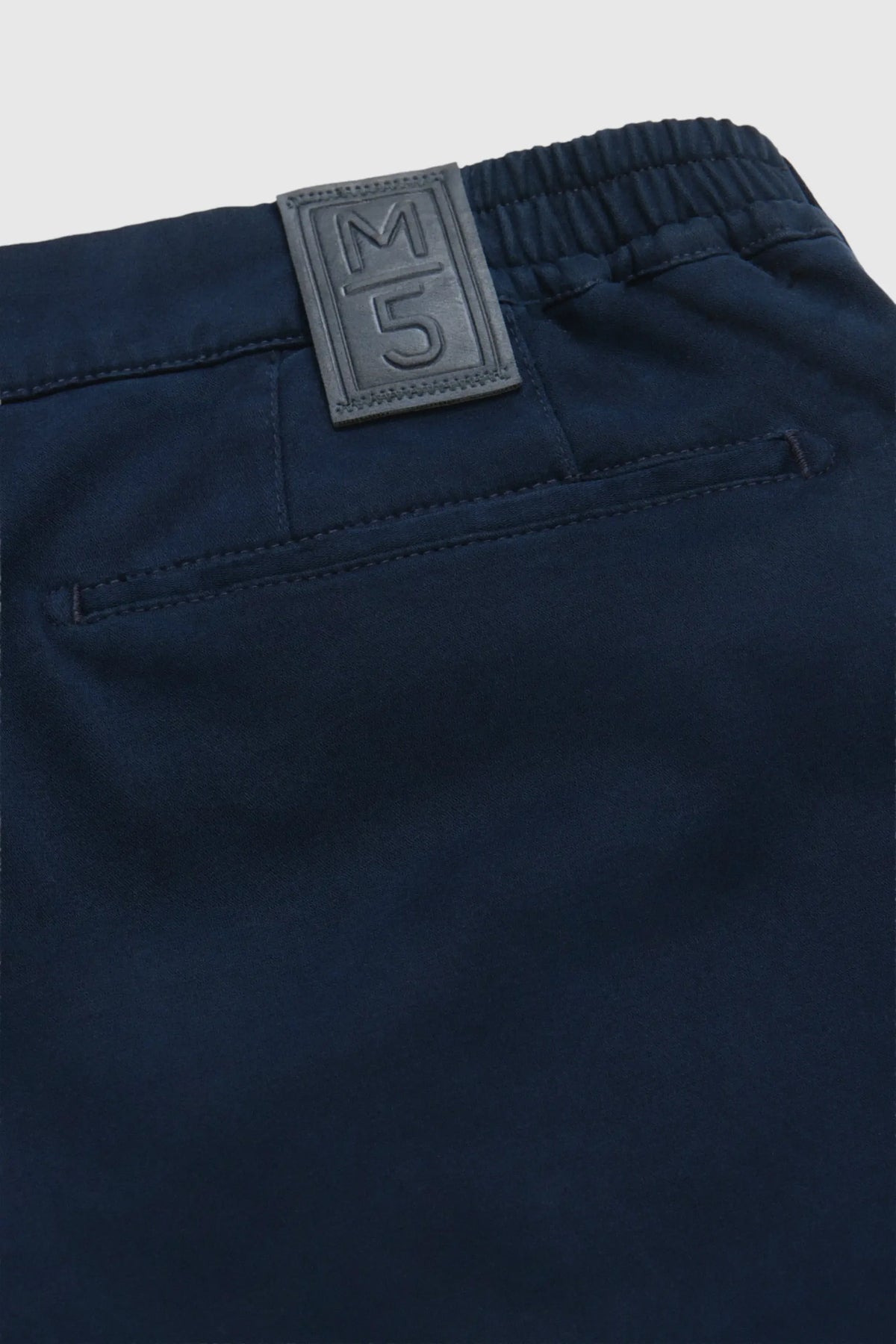 MEYER M5 Move 6502 Jersey Look Chinos - Super Stretch Organic Cotton - Blue