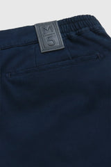 MEYER M5 Move 6502 Jersey Look Chinos - Super Stretch Organic Cotton - Blue