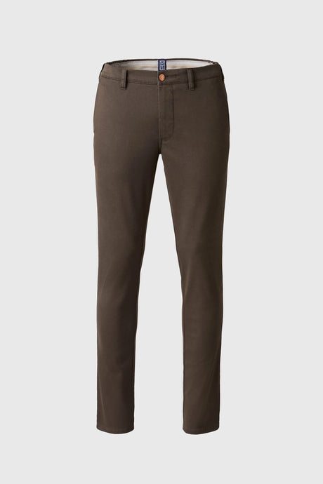 MEYER M5 Move 6502 Jersey Look Chinos - Super Stretch Organic Cotton - Khaki