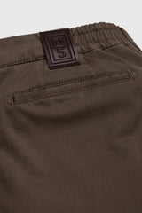 MEYER M5 Move 6502 Jersey Look Chinos - Super Stretch Organic Cotton - Khaki