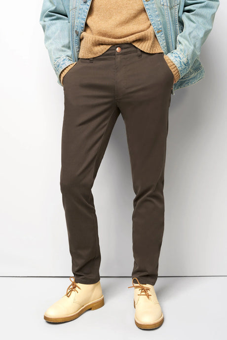 MEYER M5 Move 6502 Jersey Look Chinos - Super Stretch Organic Cotton - Khaki