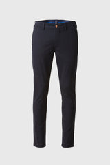 MEYER M5 Move 6502 Jersey Look Chinos - Super Stretch Organic Cotton - Navy