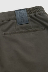 MEYER M5 Move 6502 Jersey Look Chinos - Super Stretch Organic Cotton - Olive