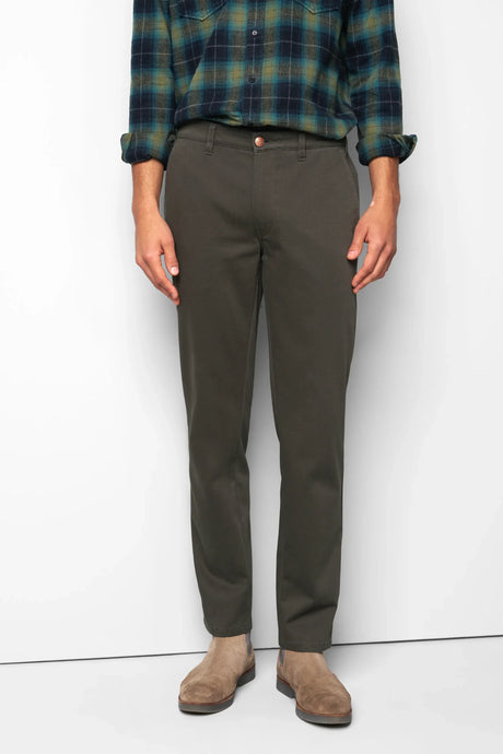 MEYER M5 Move 6502 Jersey Look Chinos - Super Stretch Organic Cotton - Olive