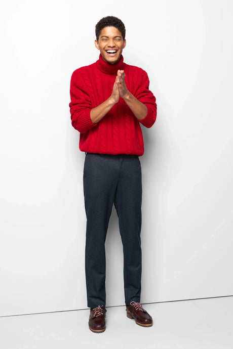 MEYER M5 Move 6510 Chinos - Super Stretch Recycled Fibre - Navy