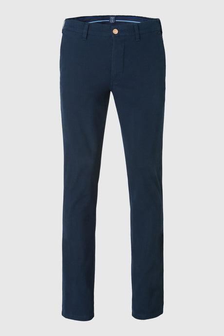 MEYER M5 Move 6514 Micro Flex Chinos - Super Stretch Organic Cotton - Navy