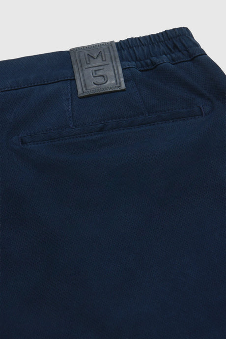 MEYER M5 Move 6514 Micro Flex Chinos - Super Stretch Organic Cotton - Navy