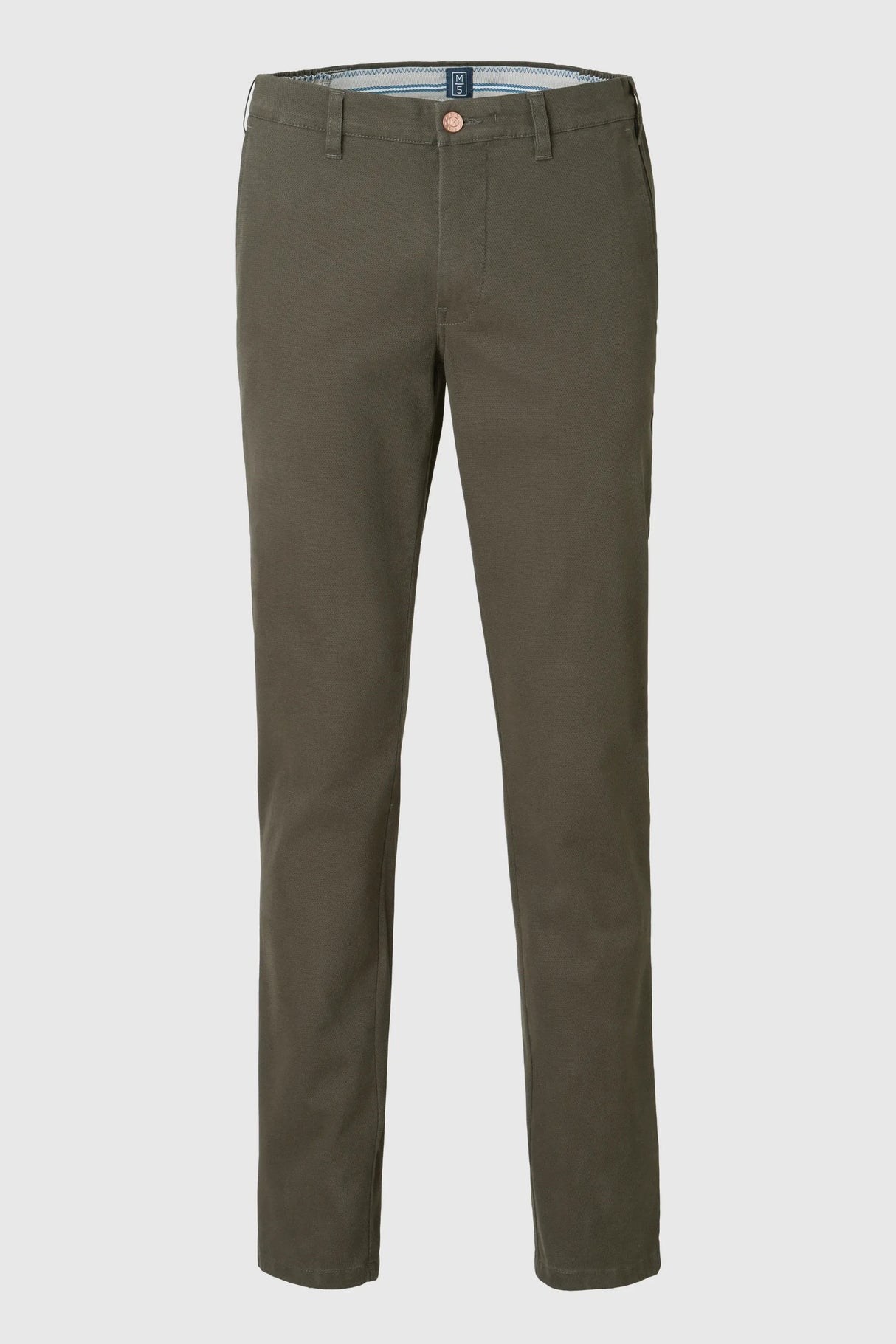 MEYER M5 Move 6514 Micro Flex Chinos - Super Stretch Organic Cotton - Olive