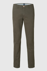 MEYER M5 Move 6514 Micro Flex Chinos - Super Stretch Organic Cotton - Olive