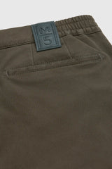 MEYER M5 Move 6514 Micro Flex Chinos - Super Stretch Organic Cotton - Olive