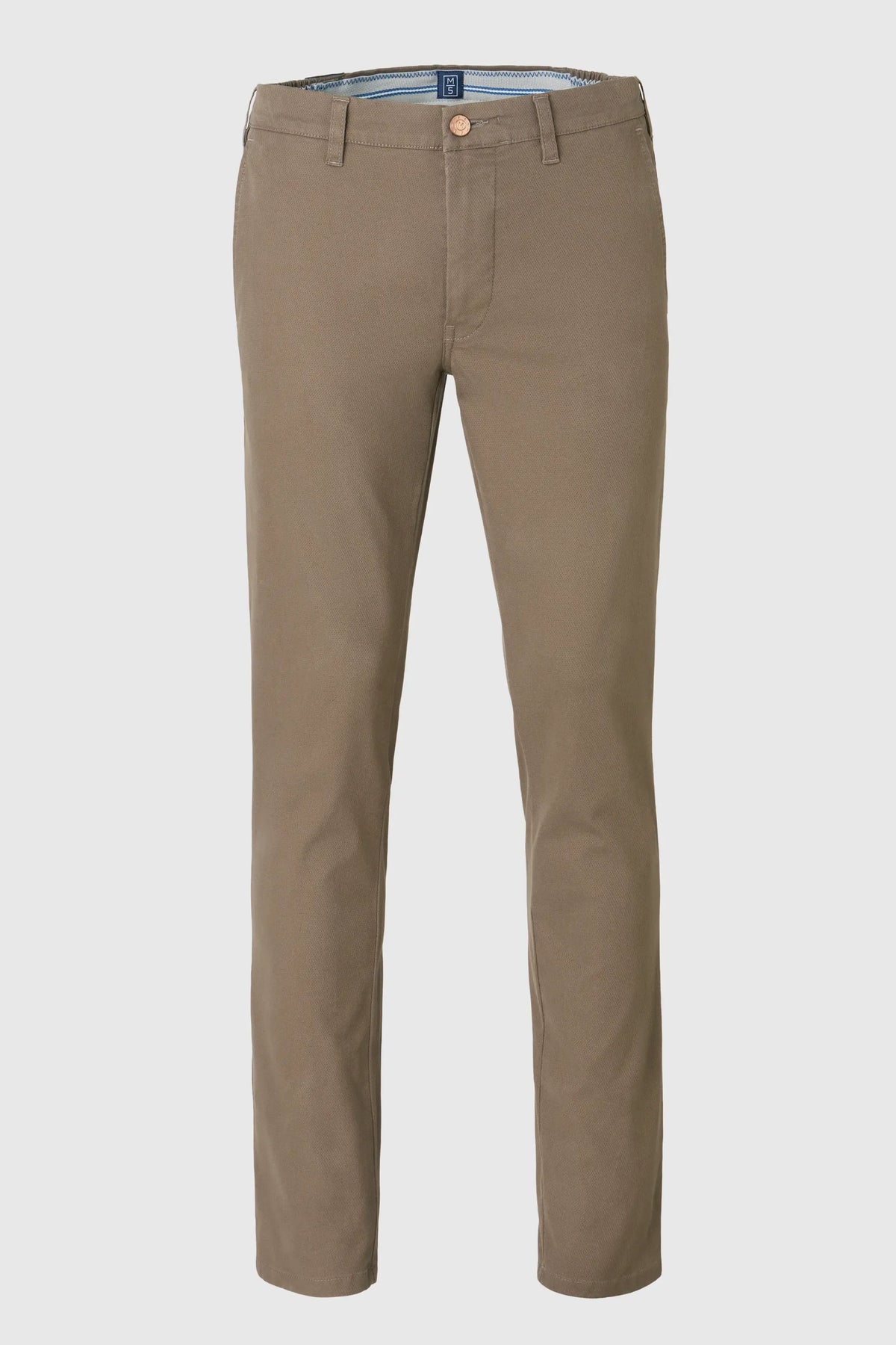 MEYER M5 Move 6514 Micro Flex Chinos - Super Stretch Organic Cotton - Stone