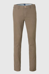 MEYER M5 Move 6514 Micro Flex Chinos - Super Stretch Organic Cotton - Stone