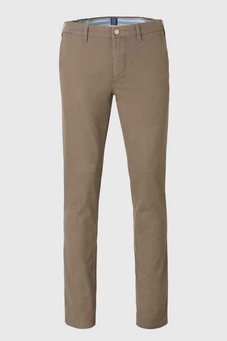 MEYER M5 Move 6514 Micro Flex Chinos - Super Stretch Organic Cotton - Stone