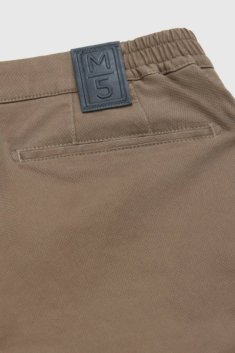 MEYER M5 Move 6514 Micro Flex Chinos - Super Stretch Organic Cotton - Stone
