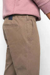 MEYER M5 Move 6514 Micro Flex Chinos - Super Stretch Organic Cotton - Stone