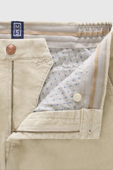 MEYER M5 Move 6598 Fancy Cord Chinos - Super Stretch Organic Cotton - Beige