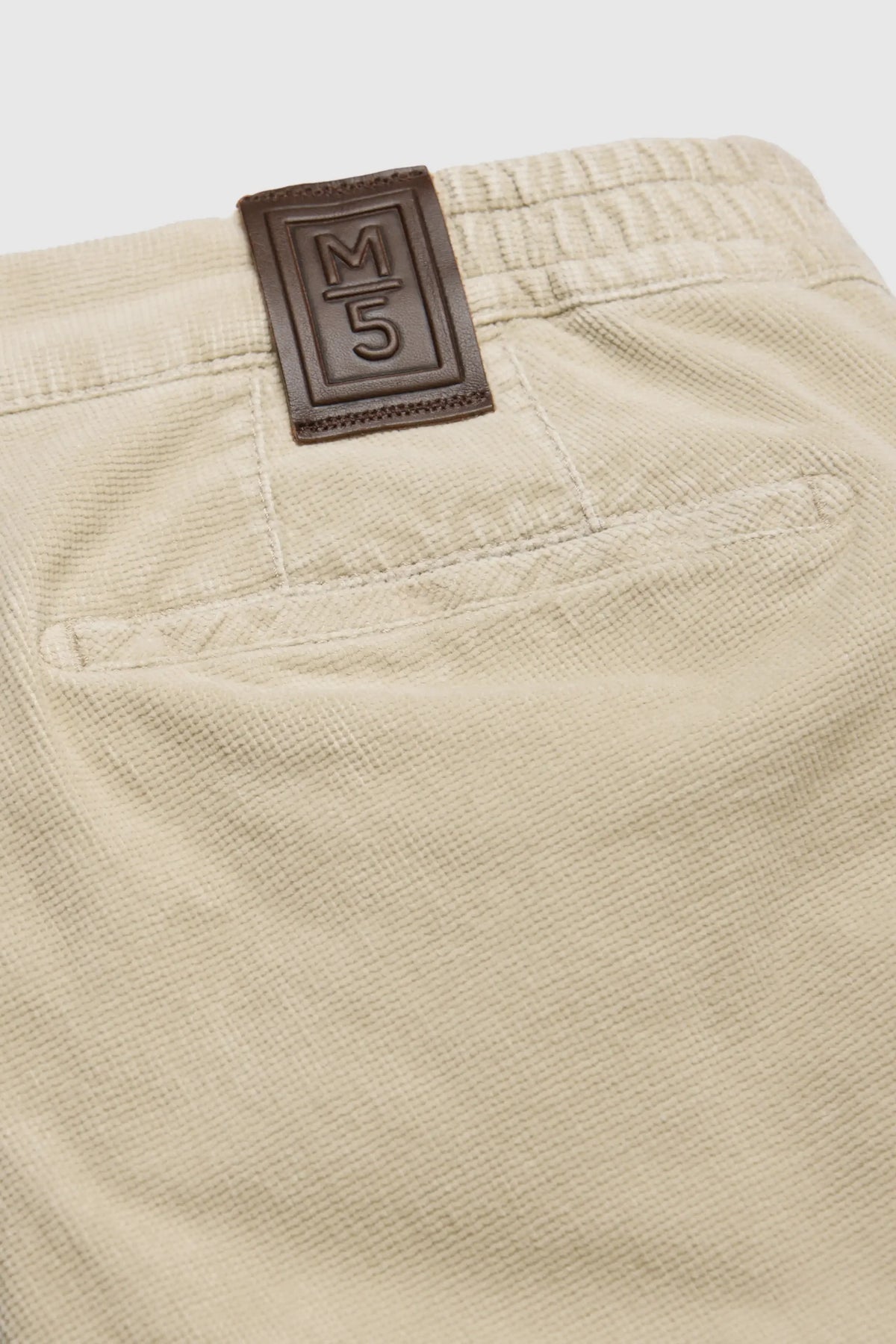MEYER M5 Move 6598 Fancy Cord Chinos - Super Stretch Organic Cotton - Beige